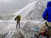 Rapping in the hail on Starr King