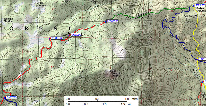 lewis camp trailhead