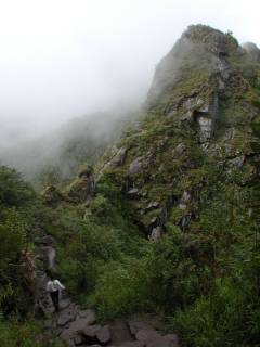 The Knife-edge Ridge from the Huayna Picchu Side