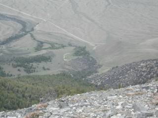 Ridgeline Leading down from Borah Peak