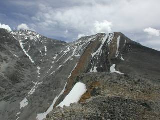 Ridgeline Leading up to Borah Peak