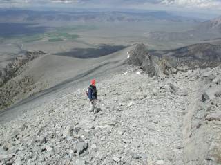 Ridgeline Leading down from Borah Peak