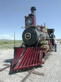 Union Pacific Engine 119 at the Golden Spike site, Promontory, Utah